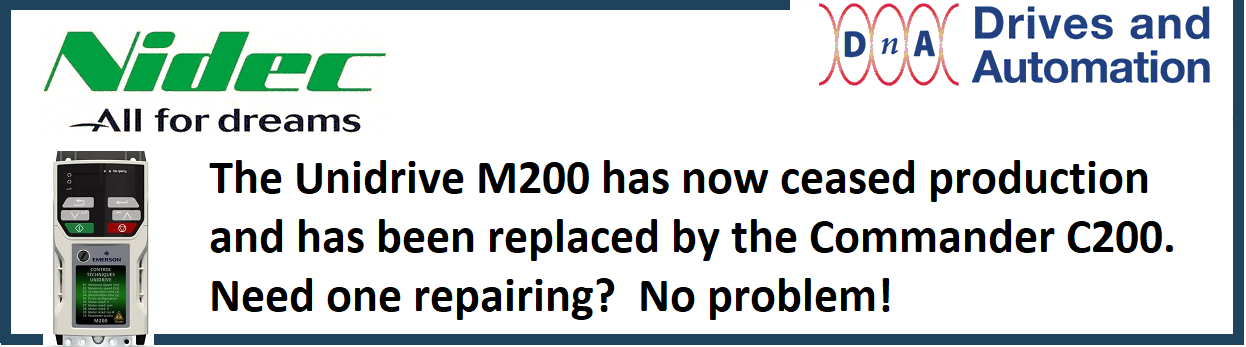 Unidrive M200 has ceased production.